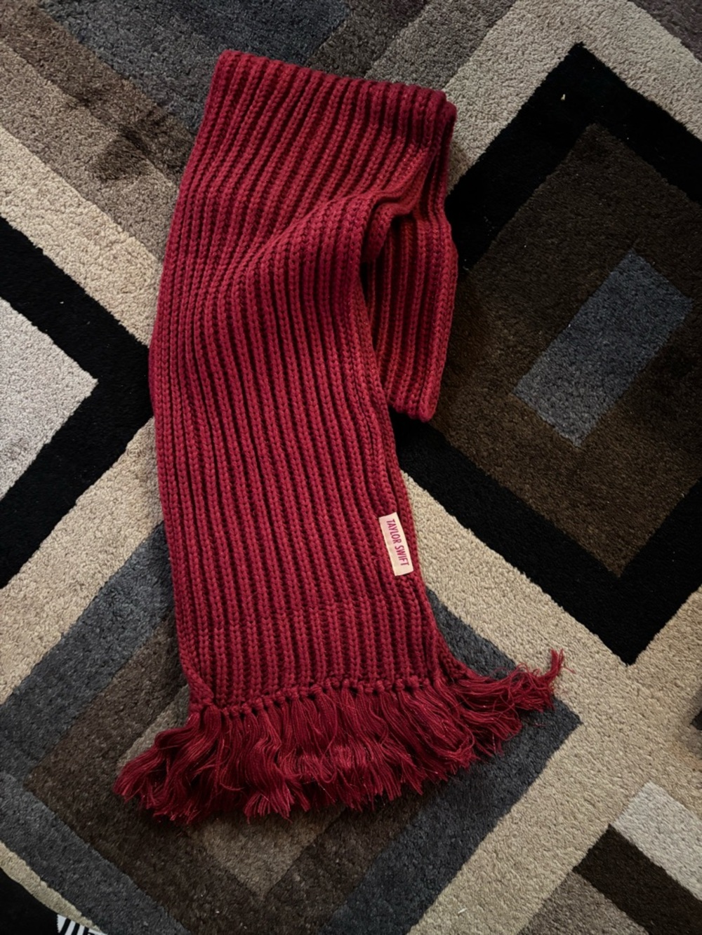 Taylor Swift All Too Well Scarf - Deep Wine Red- NEW